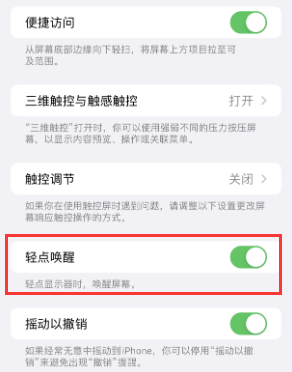 思茅苹果授权维修站分享iPhone轻点无法唤醒怎么办 