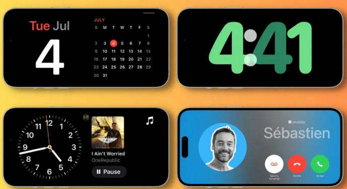 思茅苹果手机维修分享iOS17横屏充电待机显示有什么好处 