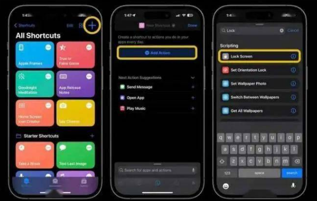 思茅苹果14锁屏维修店分享iPhone14升级iOS16.4后如何创建锁屏快捷方式 
